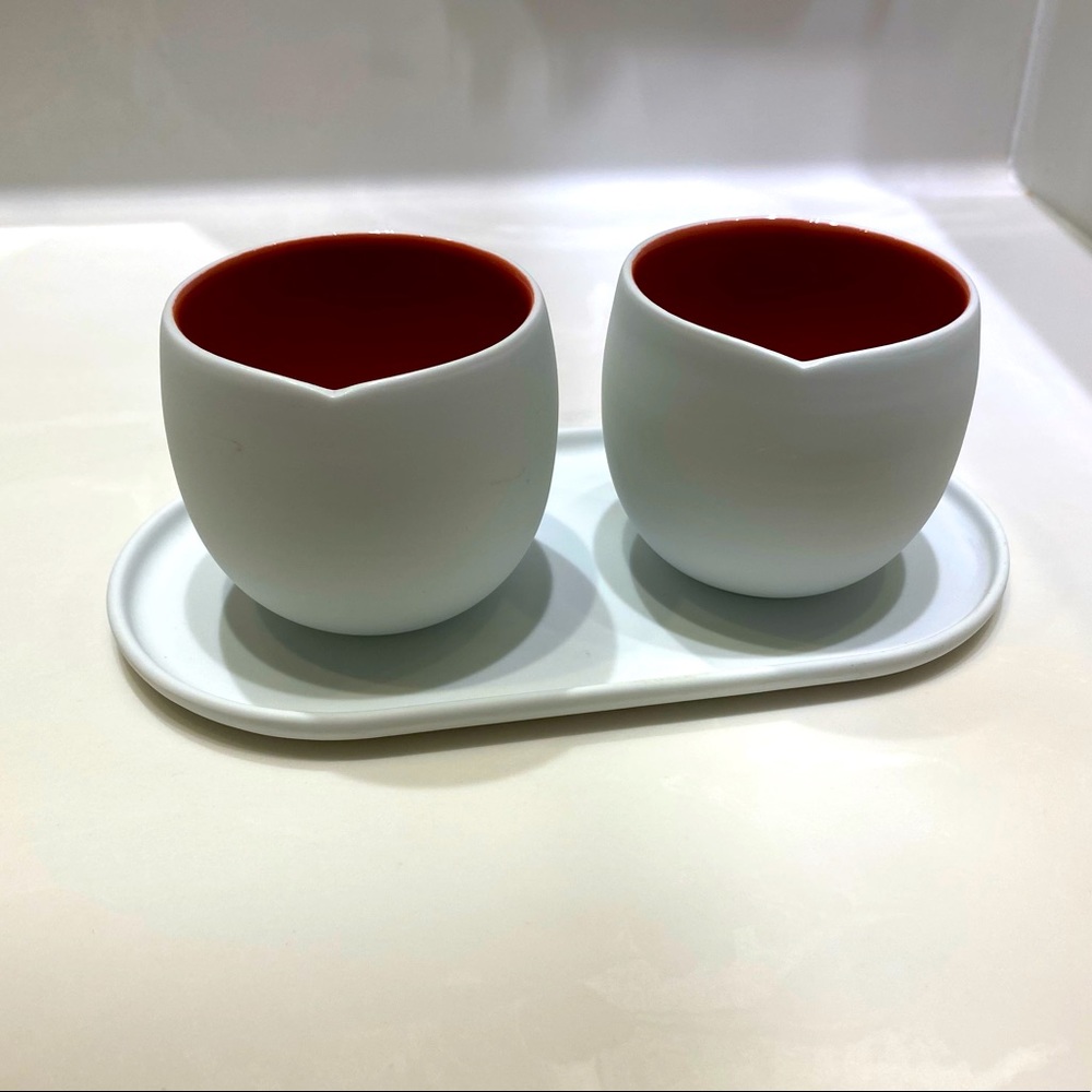 Nespresso ORIGIN Collection Lungo Cups, Set of 2 with Tray